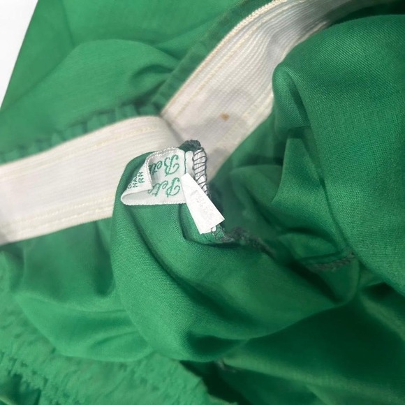 Vintage Green and white ruffled prairie style skirt size L (L3) - Picture 4 of 4
